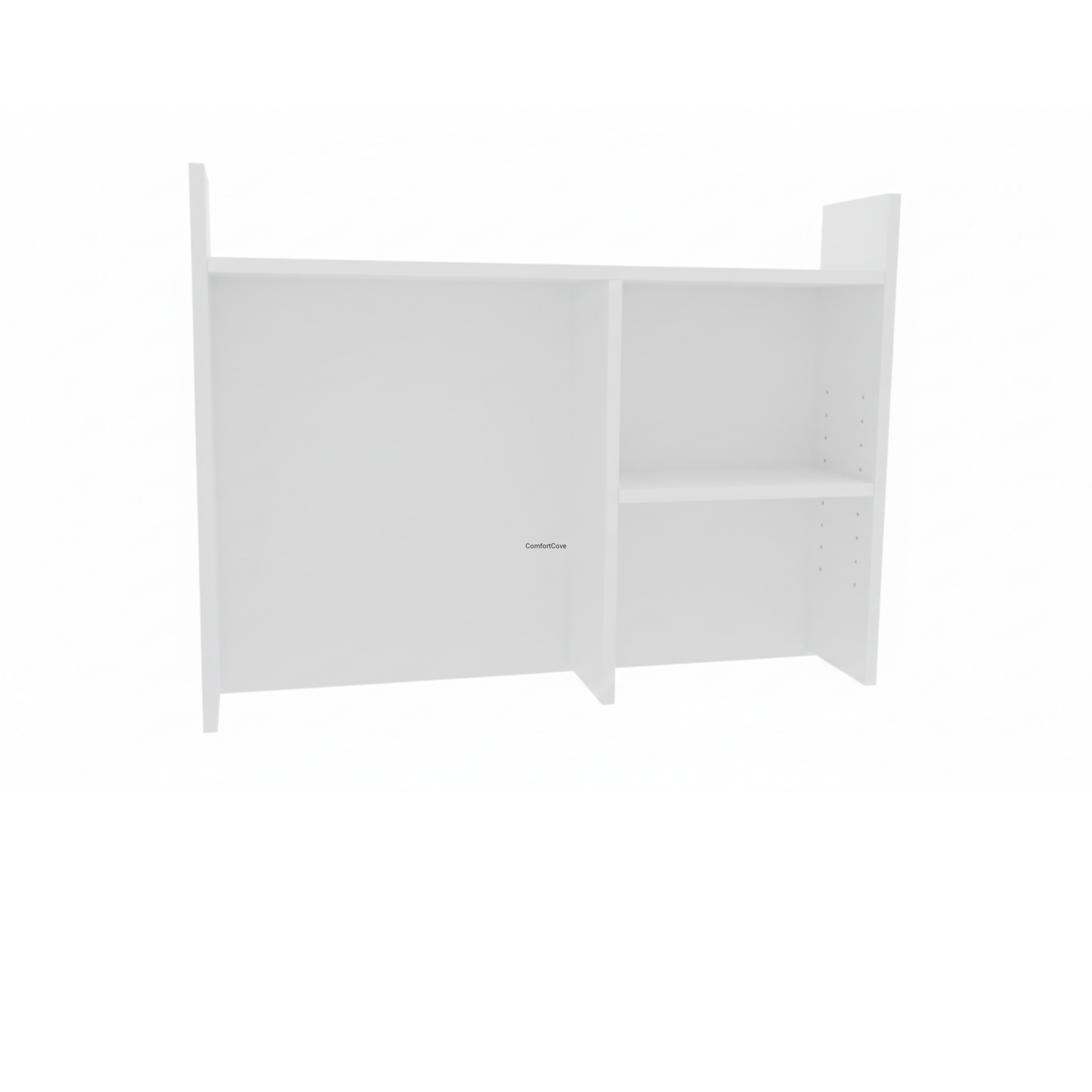 OUTLET NA BIURKO BIAŁA PÓŁKA NA BIURKO ORGANIZER 90x65 cm NOWOCZESNA
